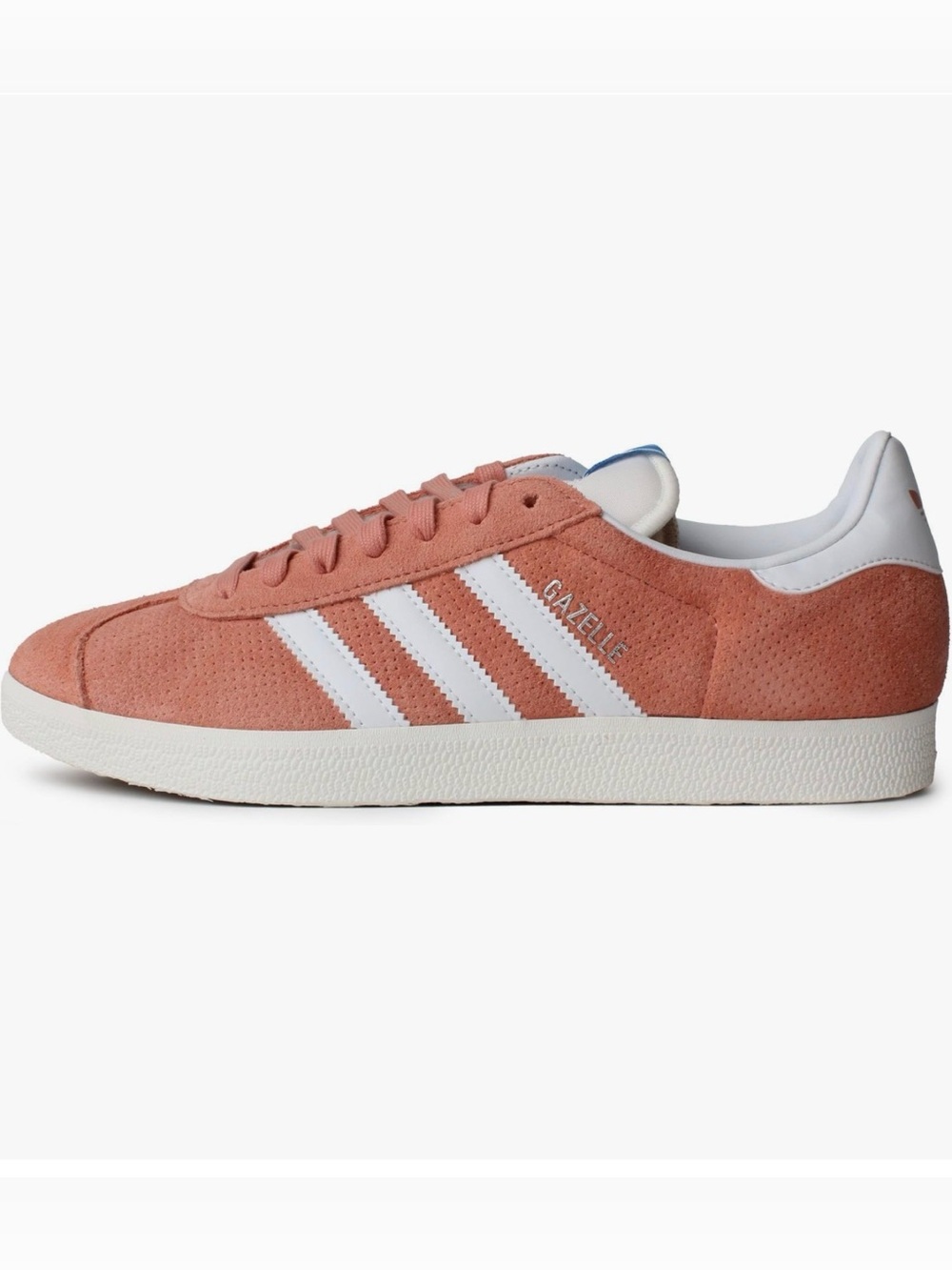 ADIDAS Gazelle Indoor Sneaker, Wonder Clay/Cloud White/Core White